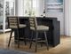 Bernards Elure Peppercorn/Slate Swivel Bar Stool-1