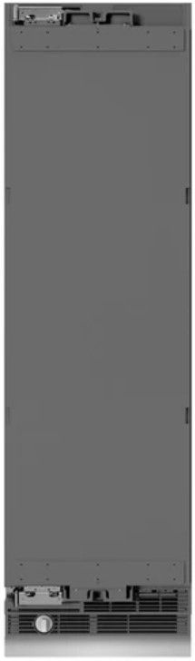 ZLINE Autograph Edition 24 in. 12.4 Cu. Ft. Panel Ready Column Freezer with Graphite Gray Interior and Polished Gold Accents-0