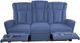 GoBerce® Blue Reclining Loveseat-1