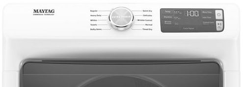 Maytag® 7.3 Cu. Ft. White Front Load Gas Dryer-3