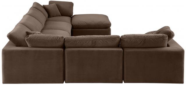 Meridian Furniture Comfy 7-Piece Brown Velvet Sectional-2