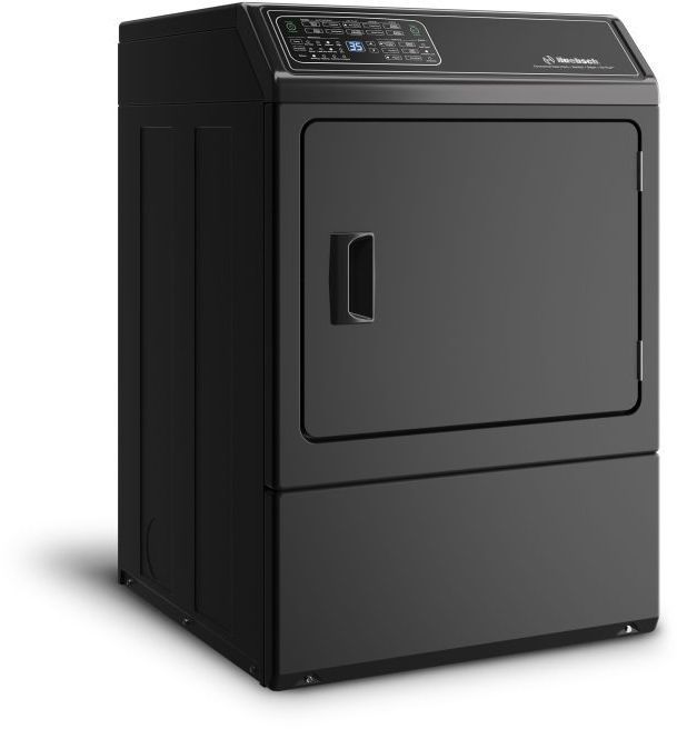 Huebsch® 7 Cu. Ft. Matte Black Electric Dryer with Over-Dry Protection-2