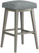 HH2 Home Uniquely Yours Graphite/Gray Wash Square Backless Adjustable Swivel Stool-0