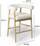 TOV Furniture Spara Cream/Natural Counter Stool-2