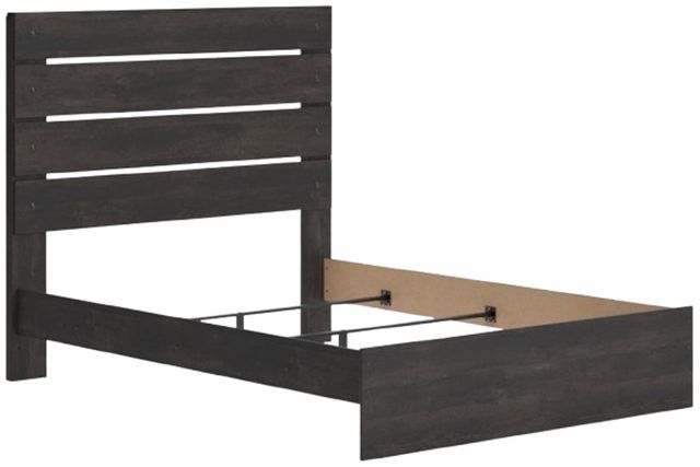 Signature Design by Ashley® Hollivern Dark Gray Queen Panel Bed-4