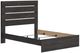 Signature Design by Ashley® Hollivern Dark Gray Queen Panel Bed-4