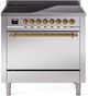 Ilve® Nostalgie II Series 36" Stainless Steel Pro Style Induction Range-0