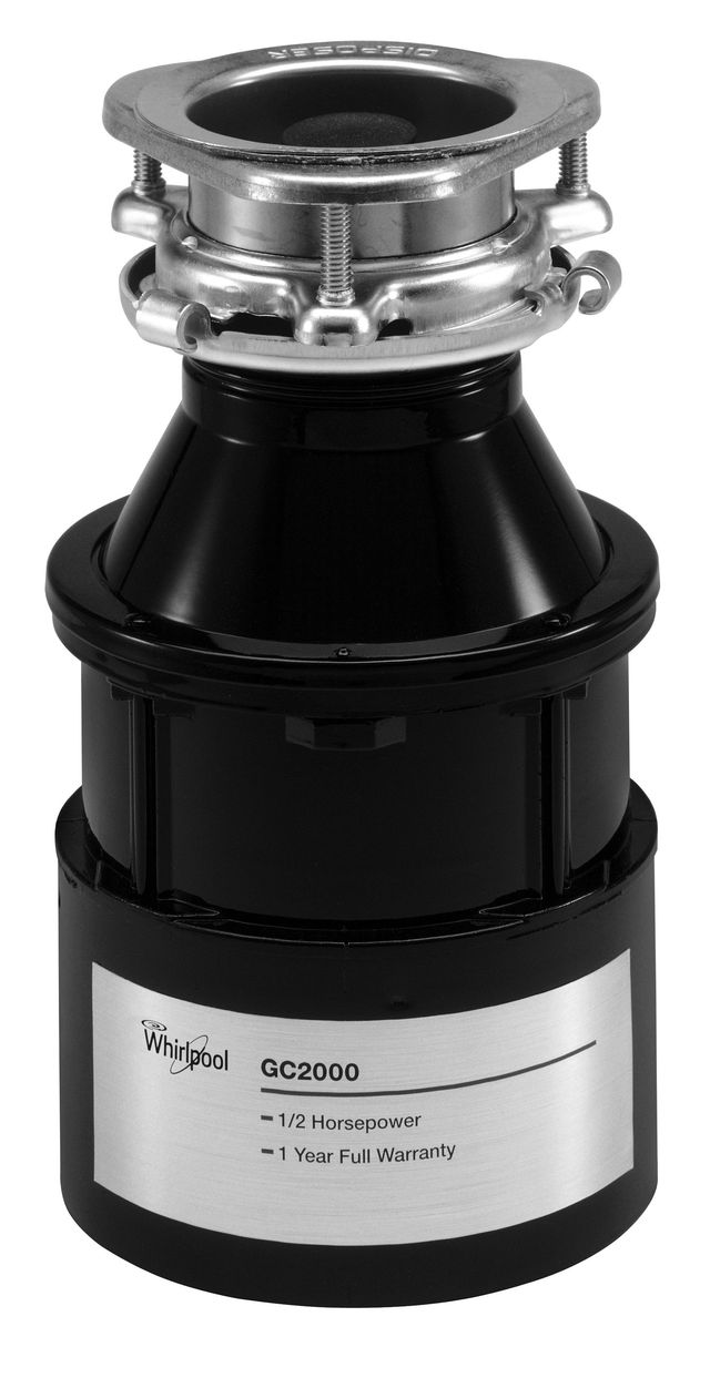 Whirlpool® 1/2 HP In-Sink Food Waste Disposer-Black-0