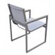 Armen Living Bistro 2-Piece Grey Outdoor Patio Dining Chairs-4