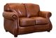 USA Premium Leather Furniture 9055 Brandy Gator All Leather Loveseat-0