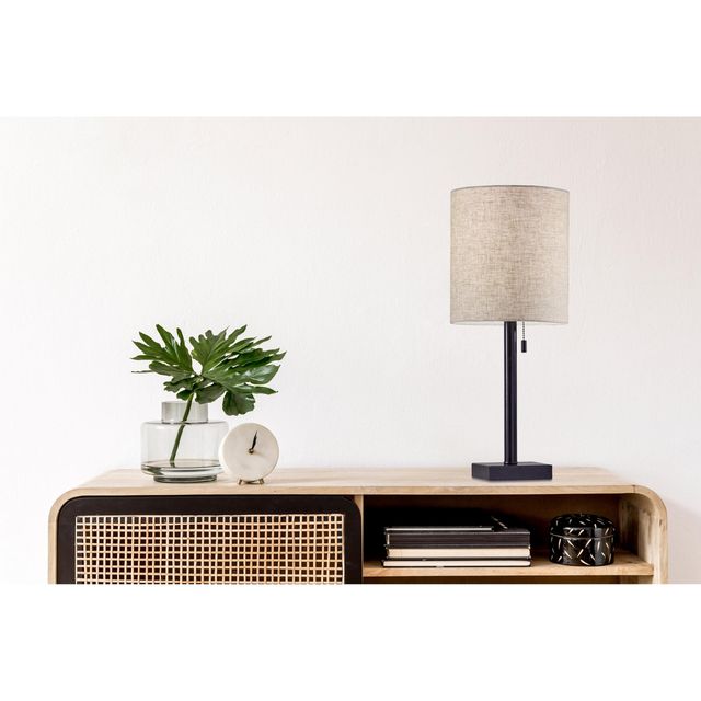 Adesso® Liam Dark Bronze Table Lamp-1