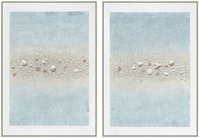 Classy Living 2-Piece Mesmerizing Beach Abstract Wall Art Set-0
