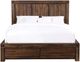 Modus Furniture Meadow Brick Brown Queen Storage Panel Bed-2