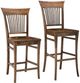 Handstone Stockholm 30” Bar Chair With Leather Seat - 18Wx47Hx17-1/2D-1