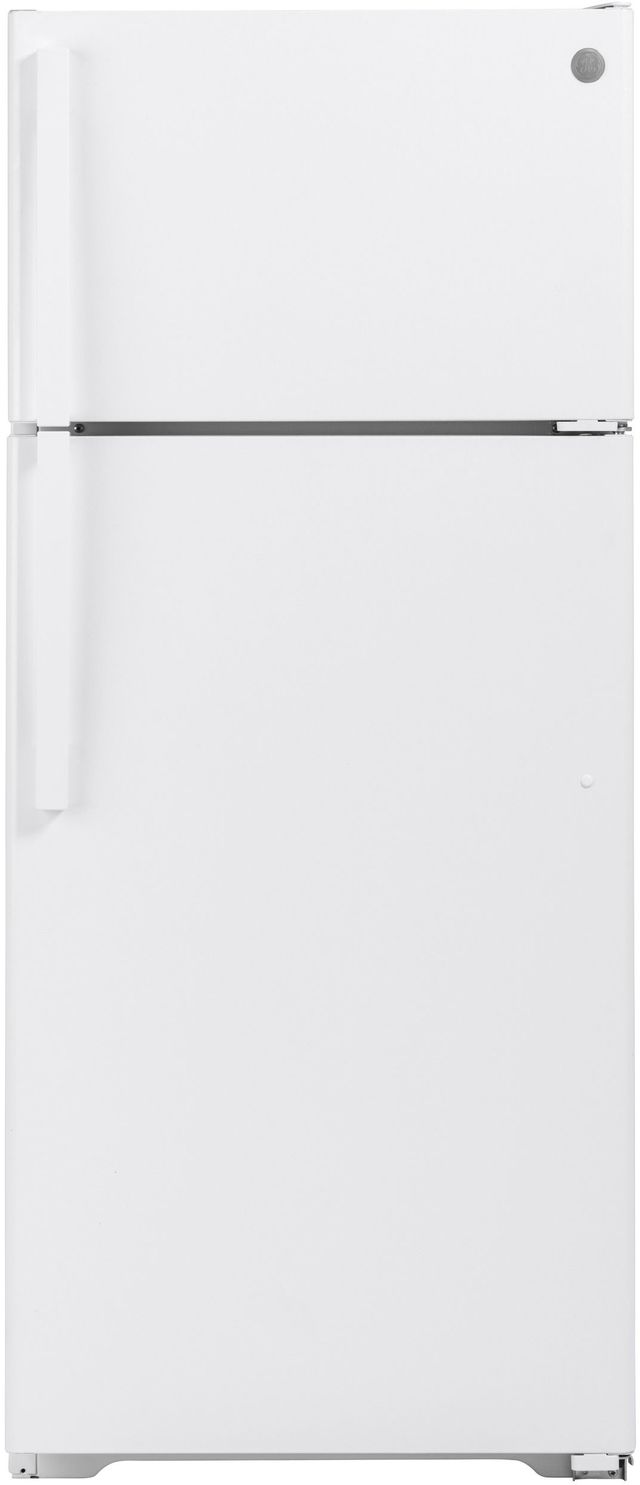GE® 28" 17.5 Cu. Ft. White Top Freezer Refrigerator-0