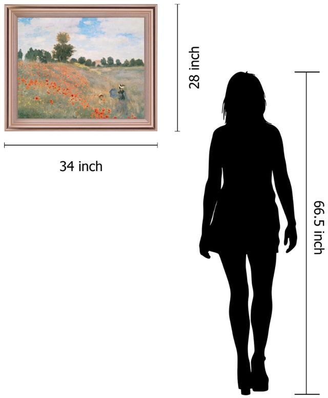 Classy Living Poppy Field Stroll Wall Art-1