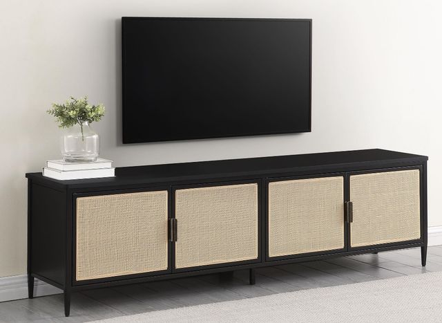 Coaster® Amherst 78" Black TV Stand-3