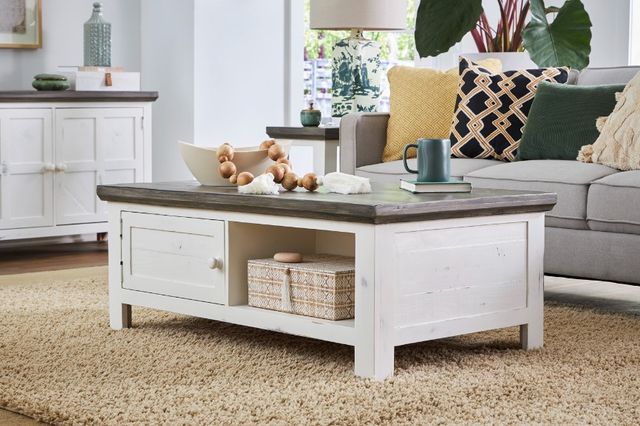aspenhome® Mesa Antique White Cocktail Table-1
