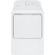 Hotpoint - 6.2 Cu. Ft. 4-Cycle Electric Dryer - White /Gray Backsplash-1