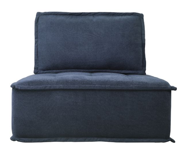 Mazin Furniture Ulrich Blue Modular Chair with Removable Bolster and Pillow-2