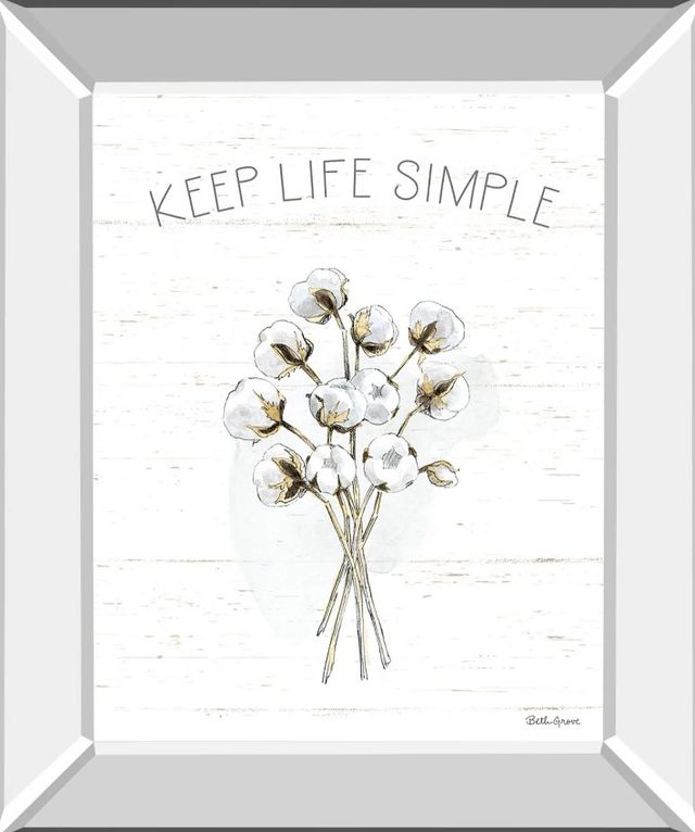 Classy Art Farmhouse Cotton IV by Beth Grove Mirror Framed Wall Art-0