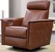 Via Furniture 98 Brown Power Swivel Rocker Recliner-0
