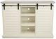 American Heartland Manufacturing Rustic Two Tone Dela Verria/Soft White Tall Provincial Shutter TV Stand-0
