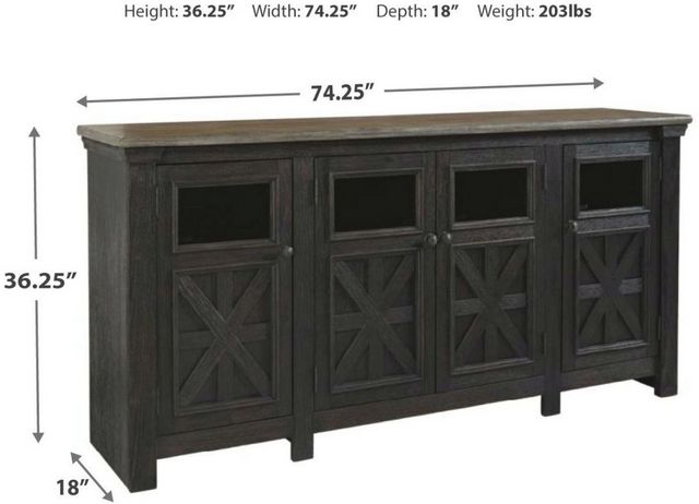 Signature Design by Ashley® Tyler Creek Black/Gray Extra Large TV Stand-1