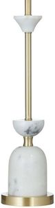 Bassett Mirror Vallhalla Gold/White Table Lamp-2