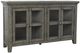 Jofran Inc. Rustic Shores Stone 4-Door Low Accent Cabinet with Knockdown-0