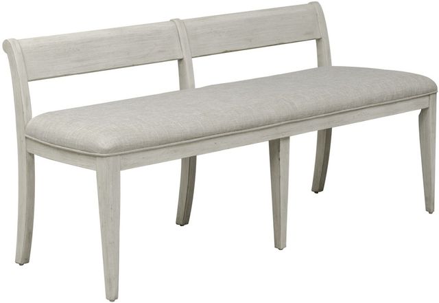 Liberty Furniture Farmhouse Reimagined 6-Piece Antique White/Chestnut Trestle Dining Set-3