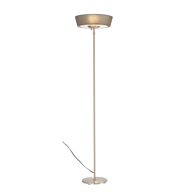Adesso® Harper Brushed Steel 300W Torchiere-0
