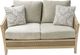 Signature Design by Ashley® Thunder Trails Beige/Light Gray Loveseat with Cushion-2