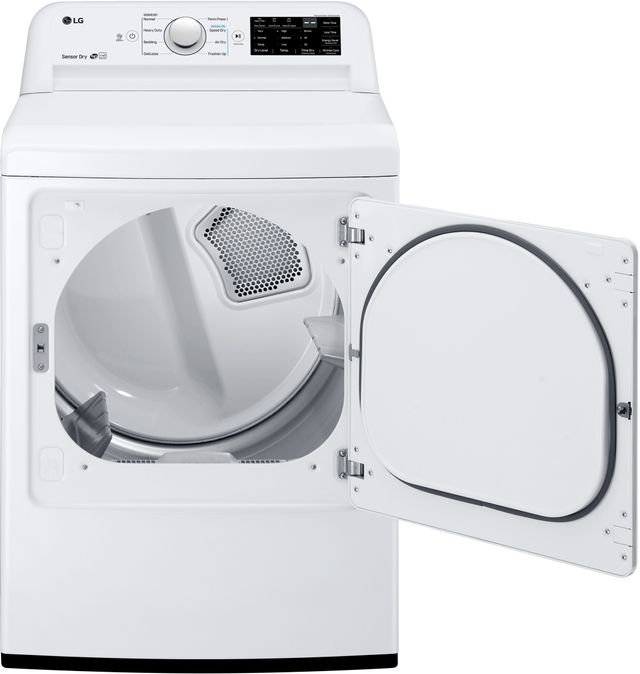 LG 7.3 Cu. Ft. White Front Load Gas Dryer-1
