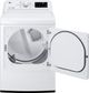 LG 7.3 Cu. Ft. White Front Load Gas Dryer-1