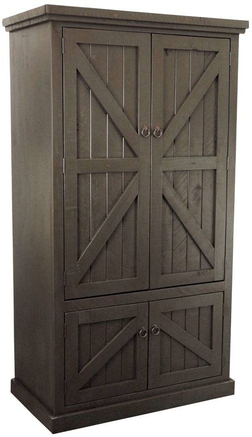 American Heartland Manufacturing Rustic Double Door Armoire-0