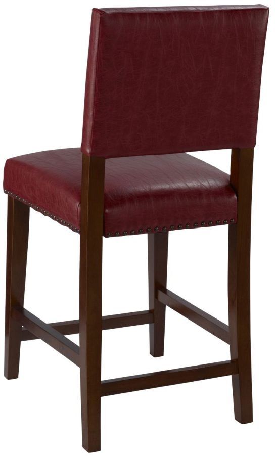 Linon Brook Red Counter Stool-1