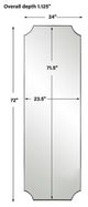 Uttermost® Lennox Nickel Tall Mirror-2