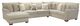 Jackson Furniture Middleton 3-Piece Cement Left-Arm Facing Sectional and Chaise-0