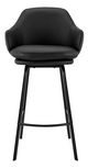 Armen Living Brigden Black 26" Counter Stool-0