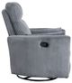 Homelegance® Traverse Gray Manual Swivel Glider Reclining Chair-3