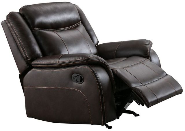 Mazin Furniture Paxton Brown Upholstered Rocker Recliner-1