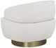 Fairfield® Customizable Jasper Swivel Chair with Bright Brass Base-3