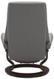 Stressless® by Ekornes® Customizable View Medium Manual Recliner and Ottoman with Classic Base-3