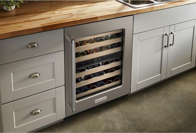 KitchenAid® 24" Stainless Steel Wine Cooler-7