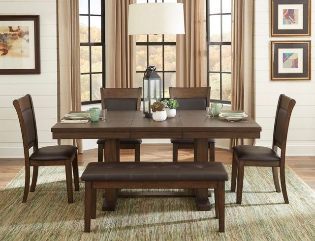 Homelegance® Wieland Brown/Light Rustic Dining Side Chair-1