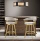 Armen Living Chelsea Gold/Taupe Bar Stool-1