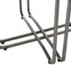 StyleCraft Ryder 2-Piece Beige Nested Round Table Set with Stainless Steel Base-3