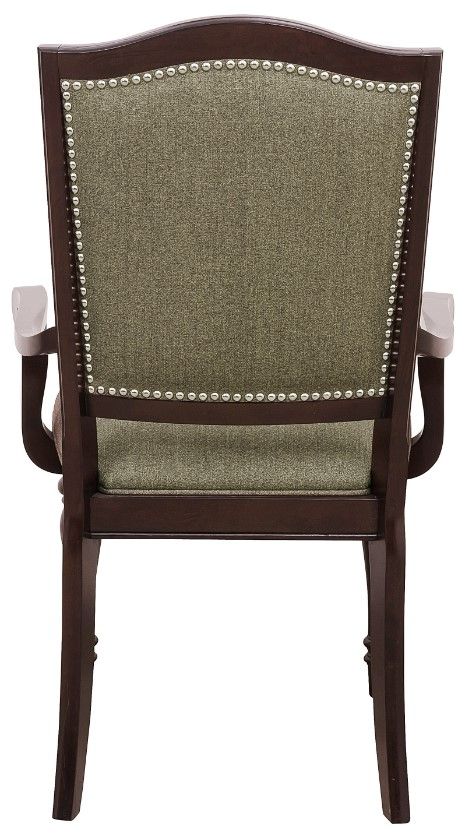 Homelegance® Marston Dark Cherry/Natural Dining Arm Chair-3