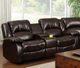 Furniture of America® Winslow Rustic Brown Manual Loveseat with Center Console-0
